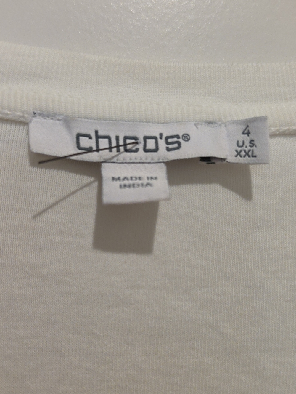 NWOT Chico's Paisley Floral Paisley V-Neck Tunic Size 4 - Picture 2 of 6